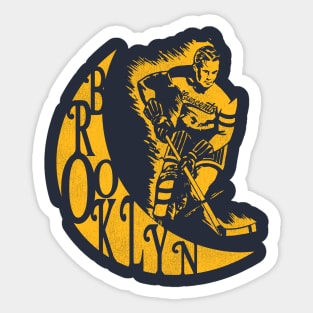 Defunct Brooklyn Crescents Hockey Team Sticker